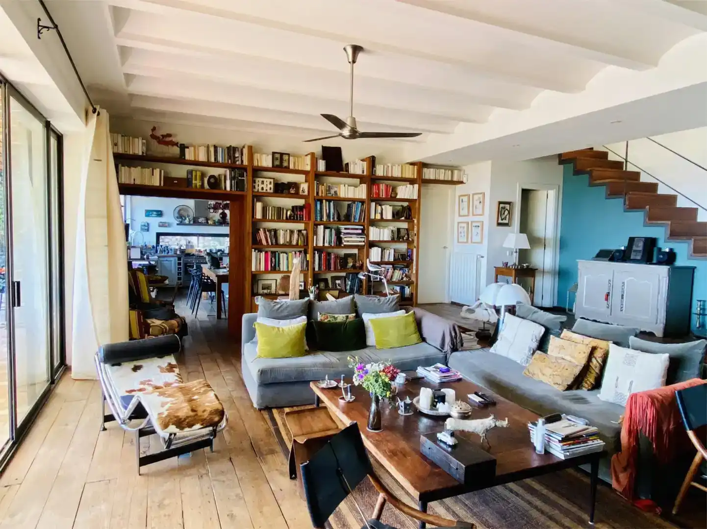 Sala de estar de Casa o chalet en venta en Palafrugell con Jardín privado, Parquet y Piscina