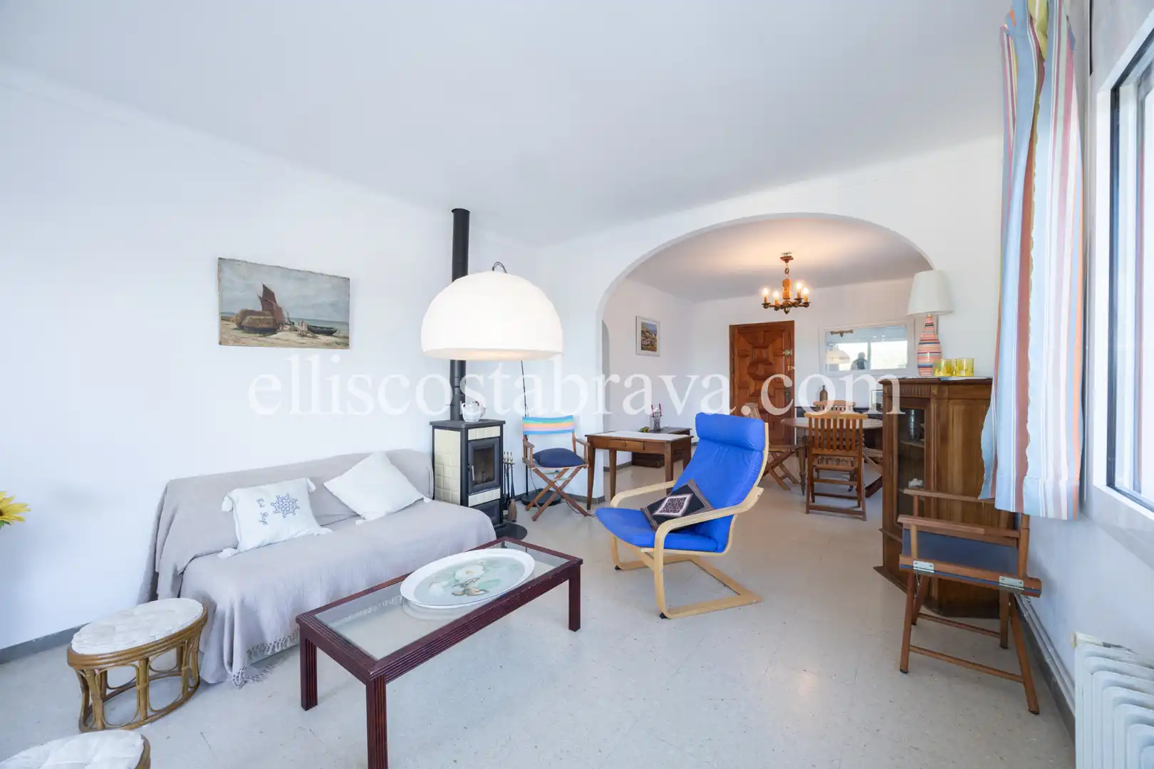 Sala de estar de Casa o chalet en venta en L'Escala con Jardín privado y Terraza