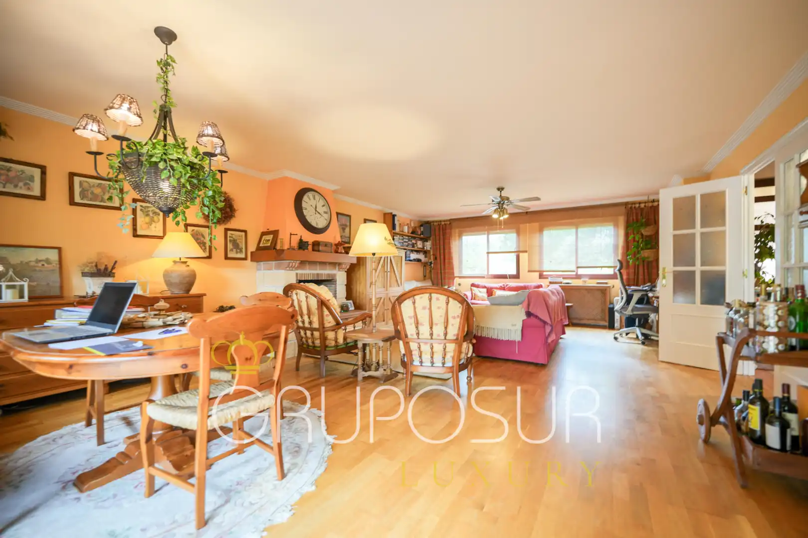 Living room of Detached homes for sale in Simancas  with Heating, Private garden and Parquet flooring