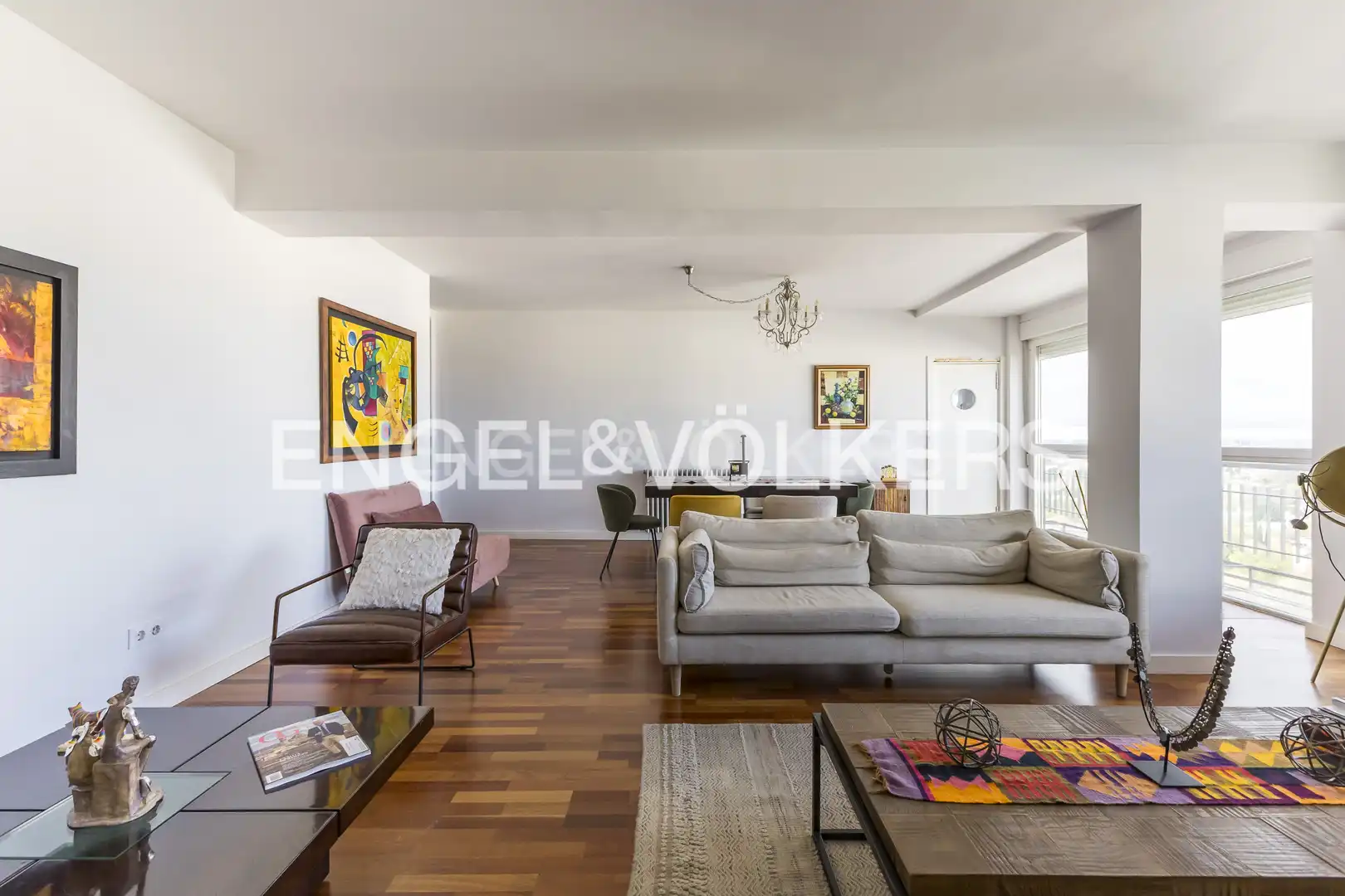Living room of Attic for sale in Madrid  with Air Conditioner and Heating