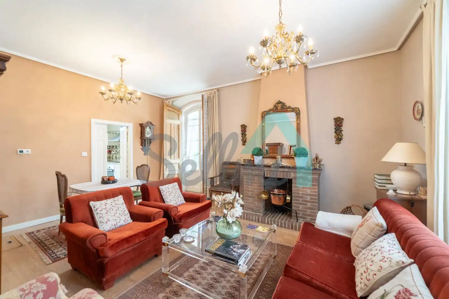 Sala de estar de Casa o chalet en venta en Ribera de Arriba con Jardín privado, Terraza y Balcón