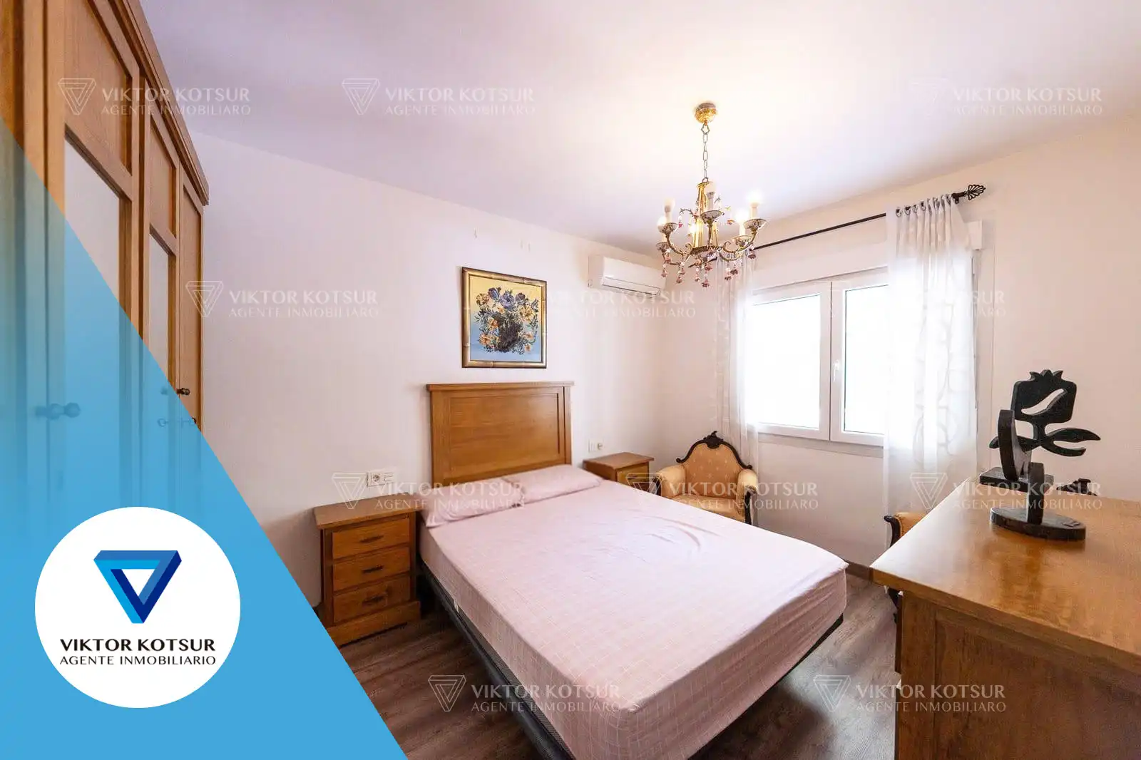 Dormitori de Apartament en venda en Roquetas de Mar amb Aire condicionat, Parquet i Terrassa