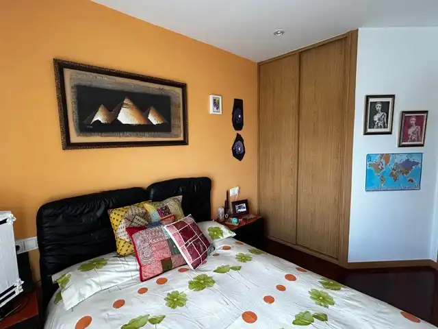 Bedroom of Flat for sale in Vilagarcía de Arousa  with Parquet flooring, Storage room and Furnished