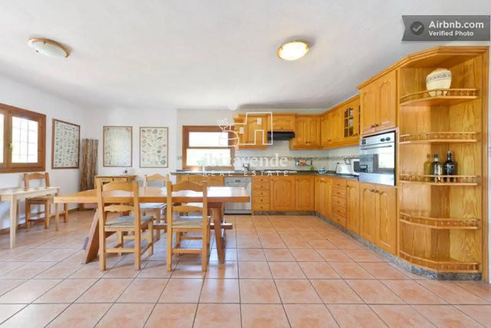 Cuina de Casa o xalet de lloguer en Sant Josep de sa Talaia amb Aire condicionat, Calefacció i Terrassa