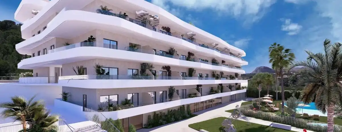 Vista exterior de Pis en venda en La Nucia amb Piscina comunitària