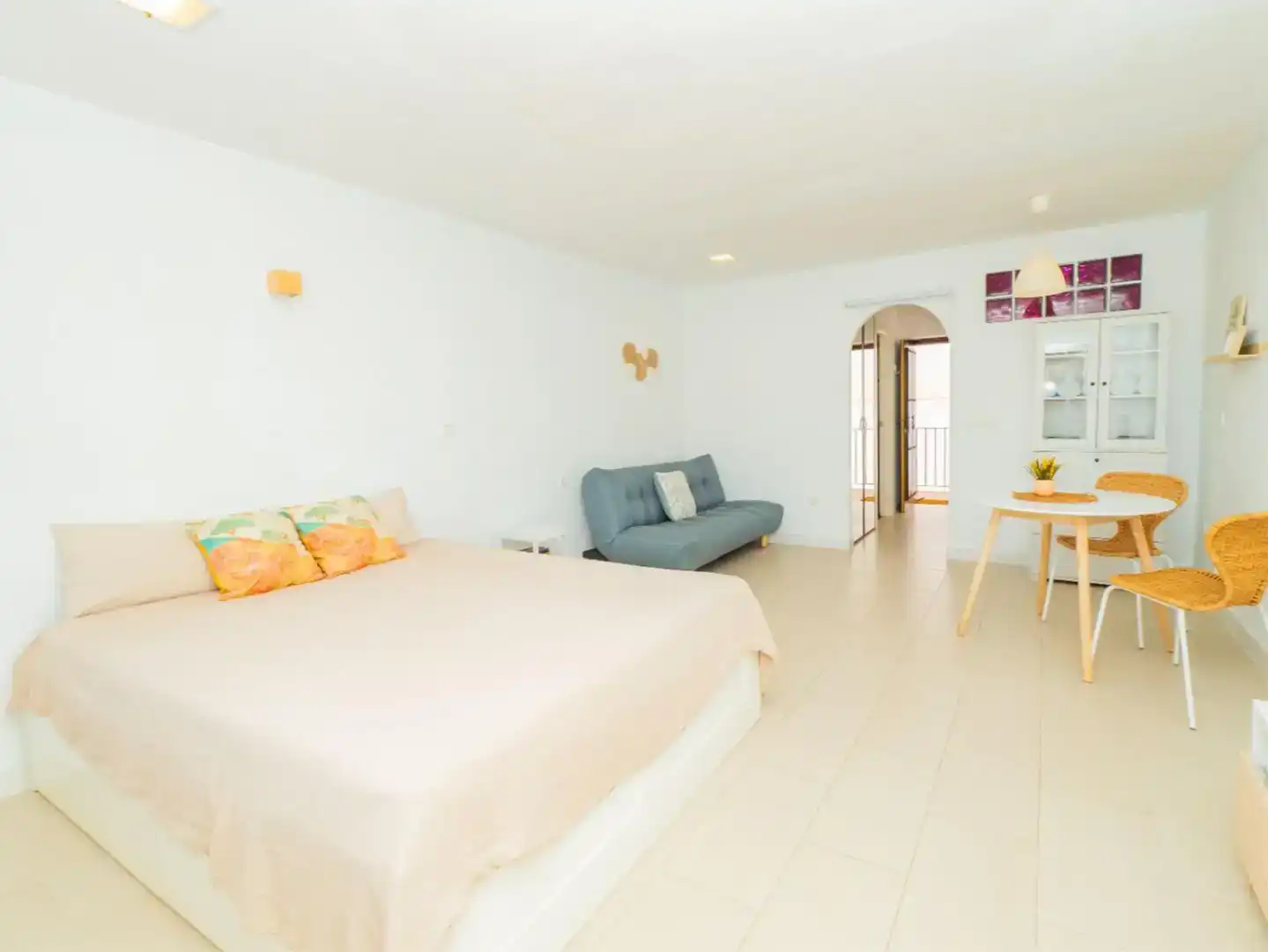 Schlafzimmer von Wohnung zur Miete in Fuengirola mit Klimaanlage, Möbliert und Balkon