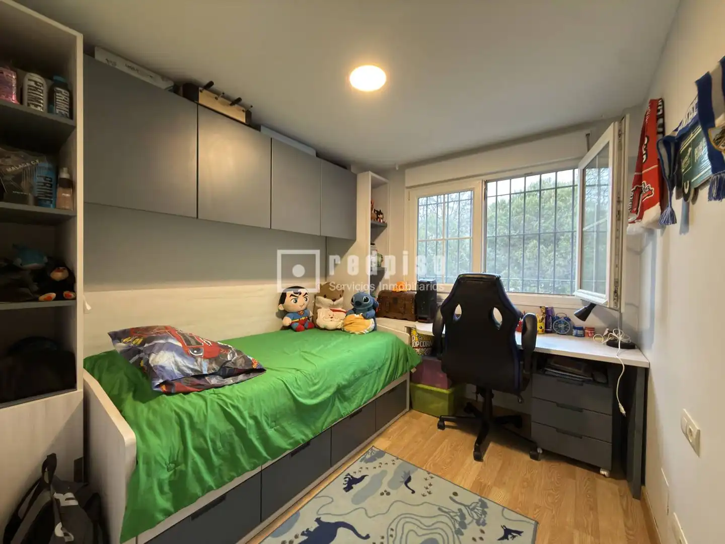 Schlafzimmer von Wohnung zum Verkauf in Rincón de la Victoria mit Klimaanlage, Privatgarten und Terrasse