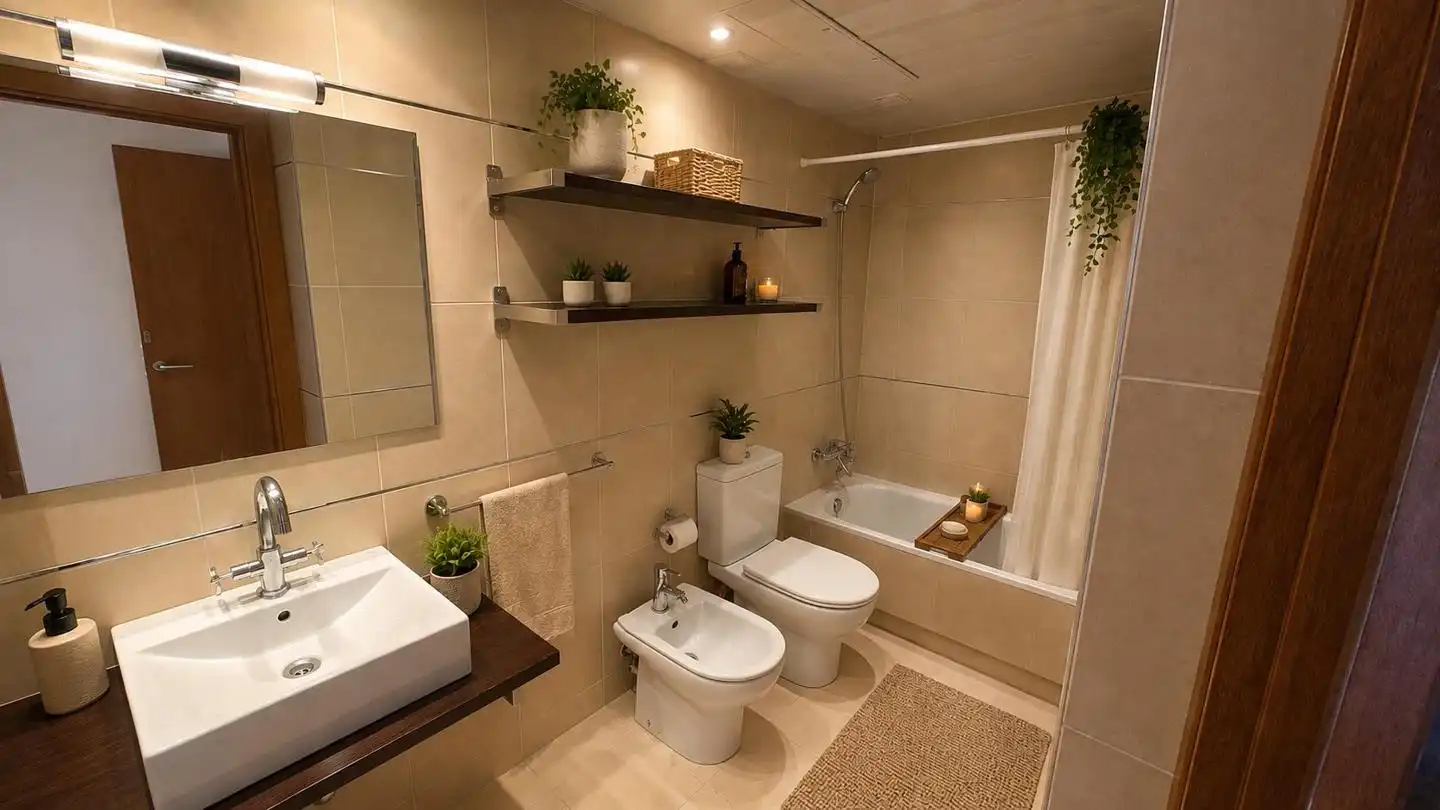 Bathroom of Flat for sale in Els Hostalets de Pierola  with Air Conditioner, Parquet flooring and Balcony