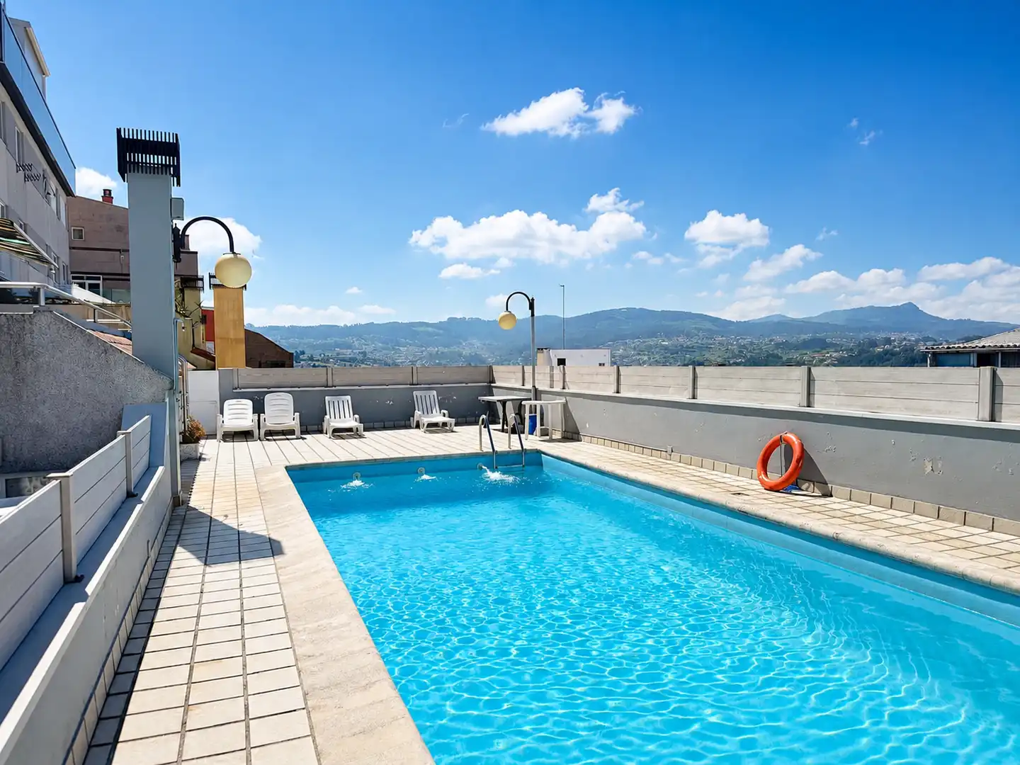 Swimming pool of Duplexes for sale in Vigo   with Air Conditioner, Heating and Parquet flooring