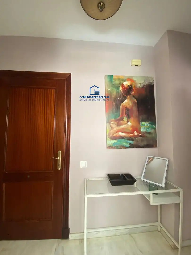 Dormitori de Apartament de lloguer en Cádiz amb Aire condicionat, Calefacció i Moblat