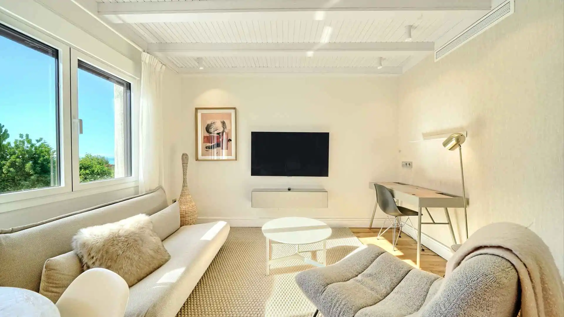 Sala de estar de Casa adosada en venta en Marbella con Aire acondicionado, Jardín privado y Terraza
