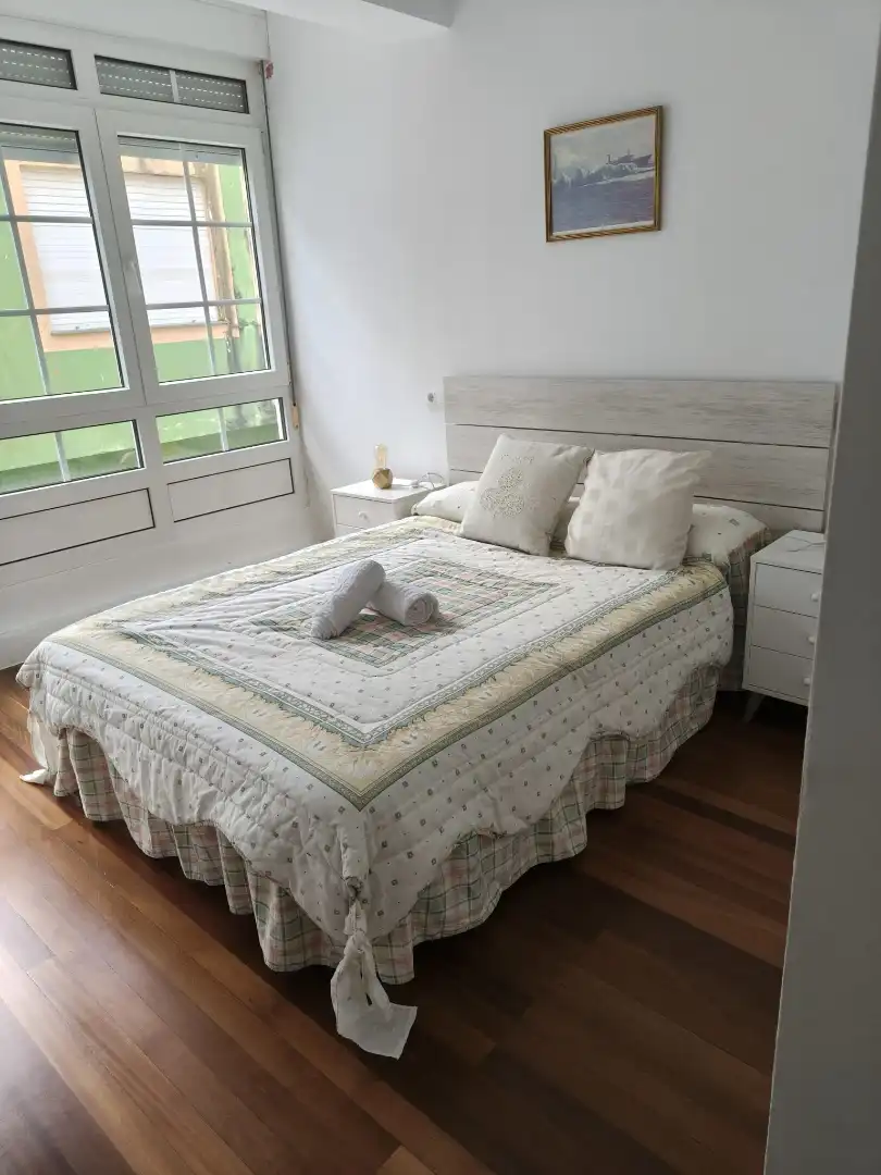 Bedroom of Flat for rent in Fisterra  with Furnished, Oven and Washing machine