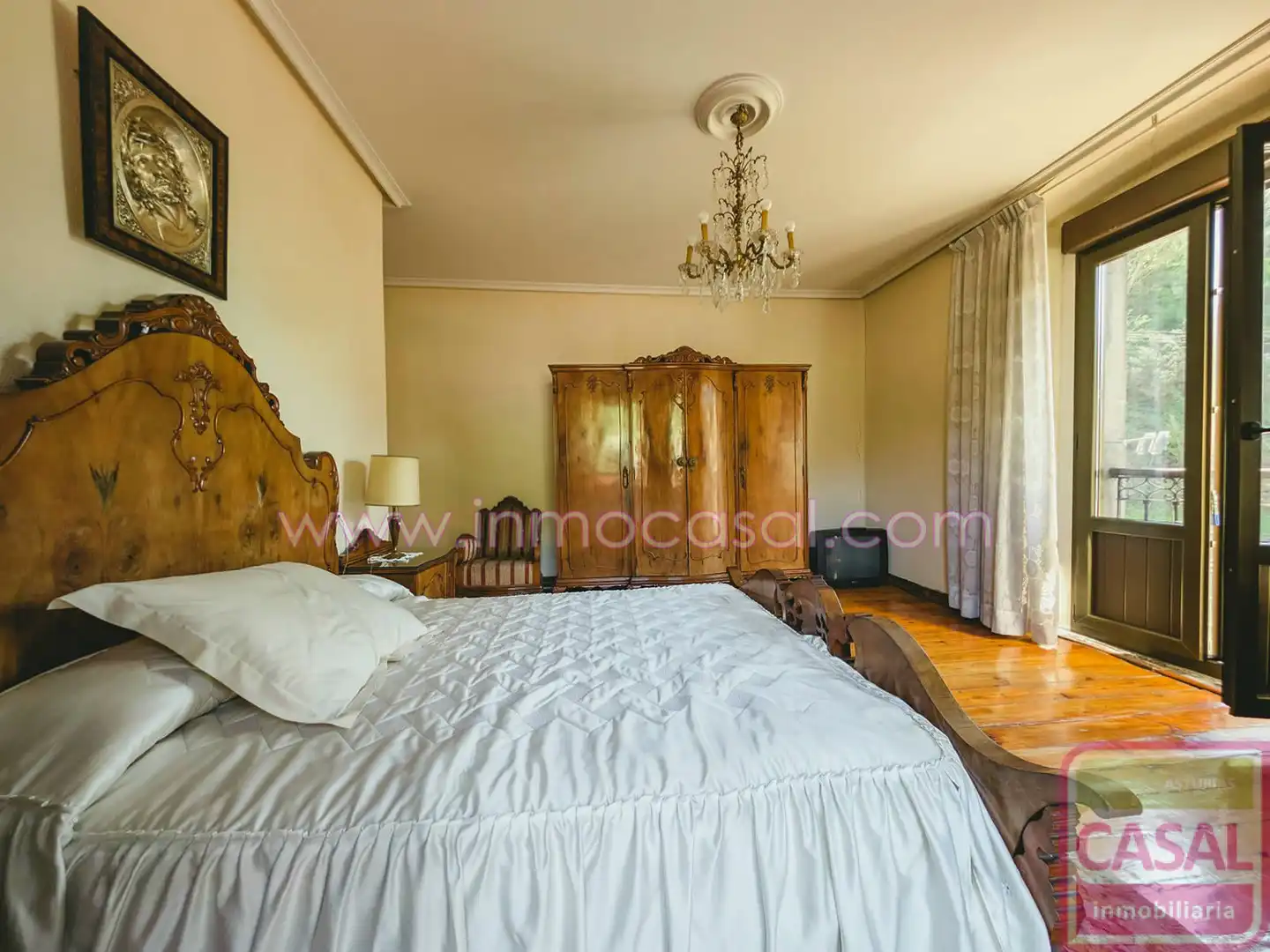 Bedroom of Flat for sale in Mieres (Asturias)  with Heating, Terrace and Storage room