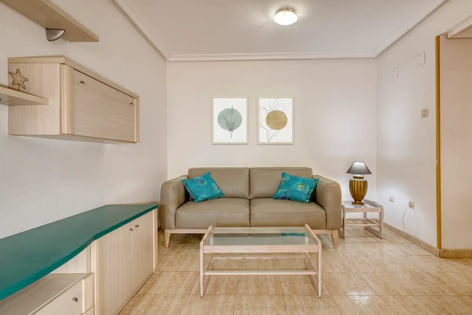 Sala de estar de Piso en venta en Villajoyosa / La Vila Joiosa con Terraza, Horno y Piscina comunitaria