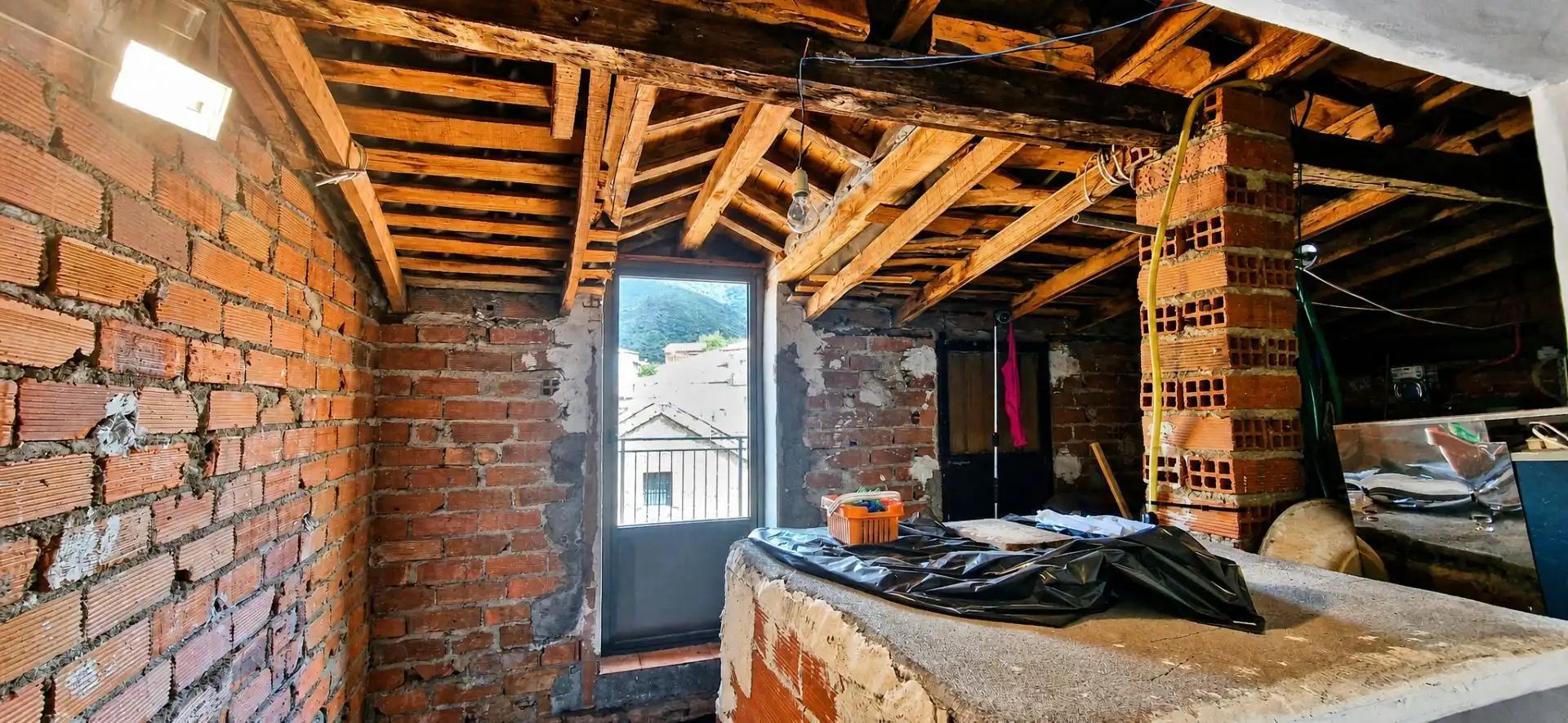 Balcony of Houses for sale in Guijo de Santa Bárbara  with Terrace and Furnished