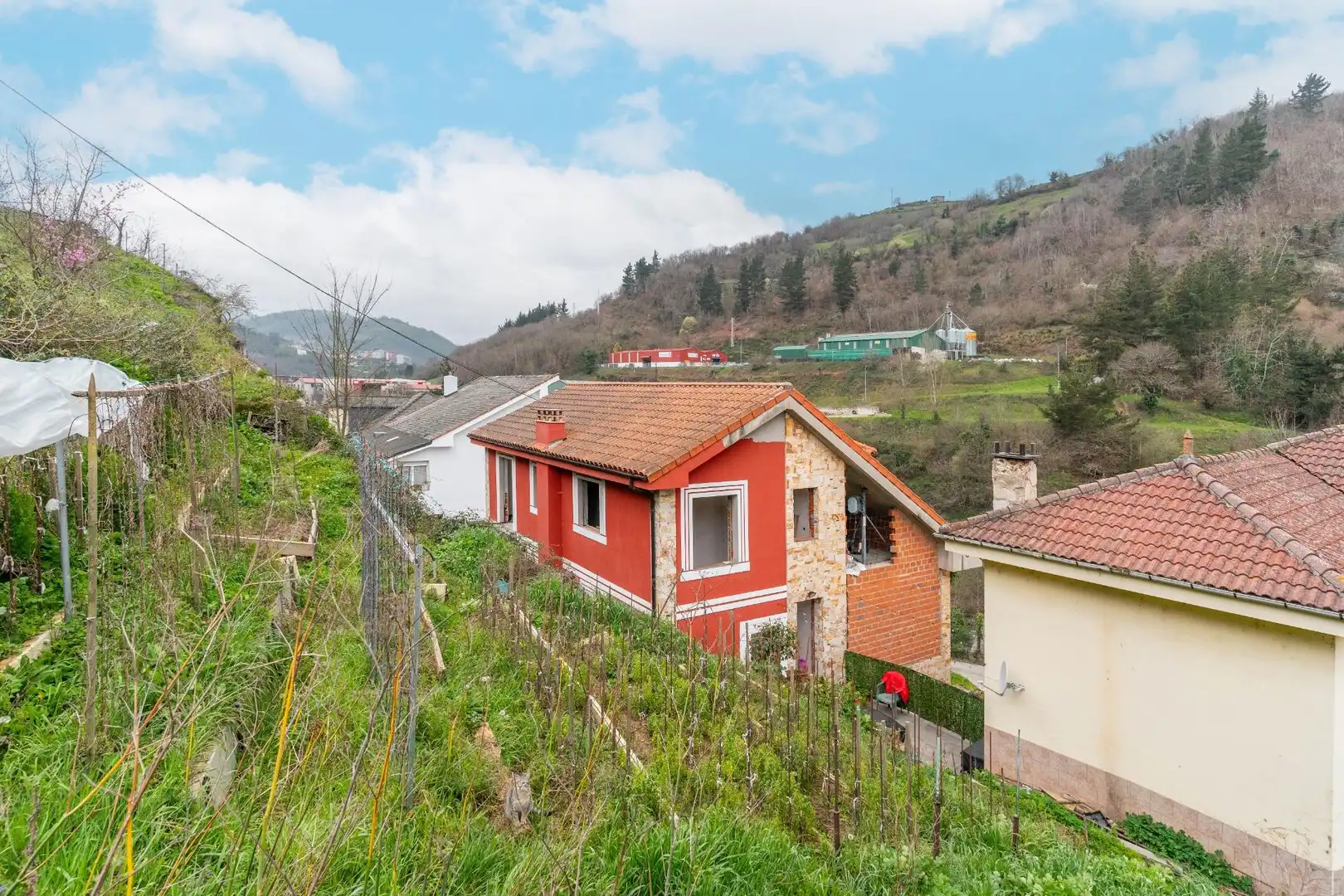 Vista exterior de Casa o xalet en venda en Cangas del Narcea amb Calefacció, Jardí privat i Terrassa
