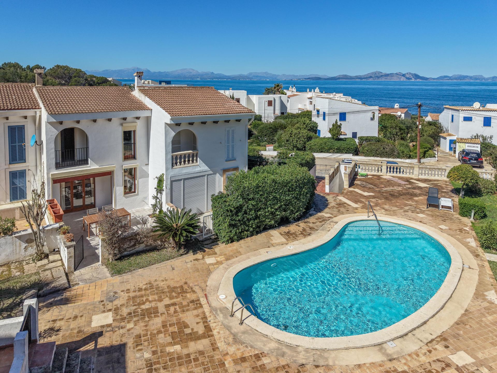 Außenansicht von Einfamilien-Reihenhaus zum Verkauf in Artà mit Klimaanlage, Heizung und Privatgarten