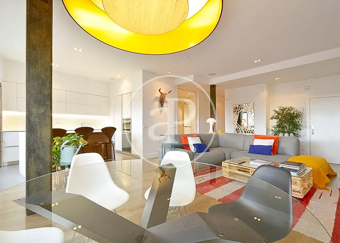 Sala de estar de Piso de alquiler en Madrid con Aire acondicionado y Calefacción