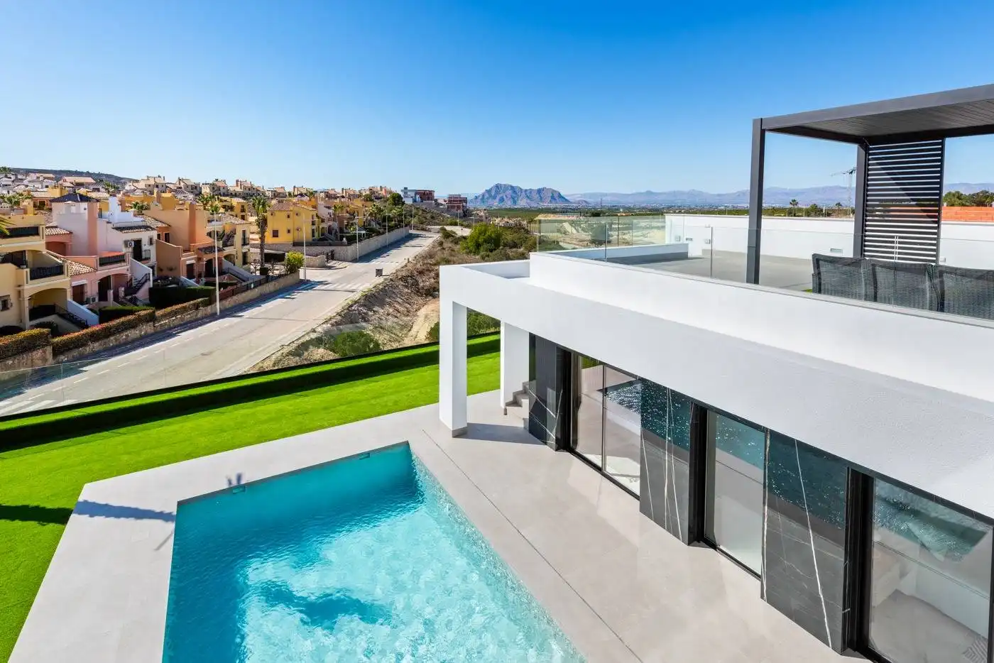Exterior view of Houses for sale in Algorfa  with Private garden, Terrace and Swimming Pool