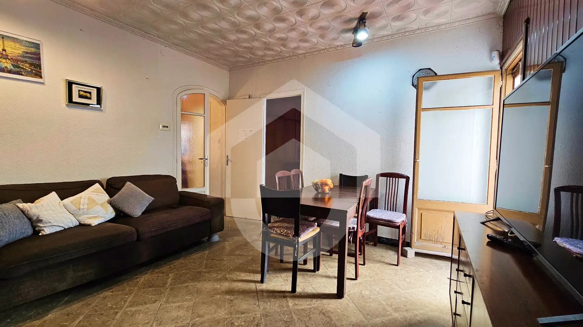 Sala de estar de Casa o chalet en venta en Barcelona con Terraza y Amueblado