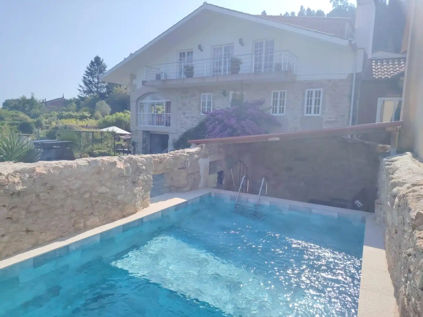 Piscina de Casa o xalet en venda en O Rosal   amb Terrassa, Piscina i Balcó