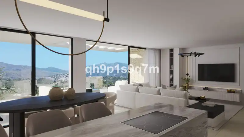 Sala d'estar de Pis en venda en Estepona amb Aire condicionat, Terrassa i Moblat