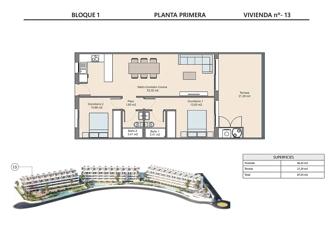 Apartament amb terrassa en venda a Balcón de Finestrat - Terra Marina, imagen 34