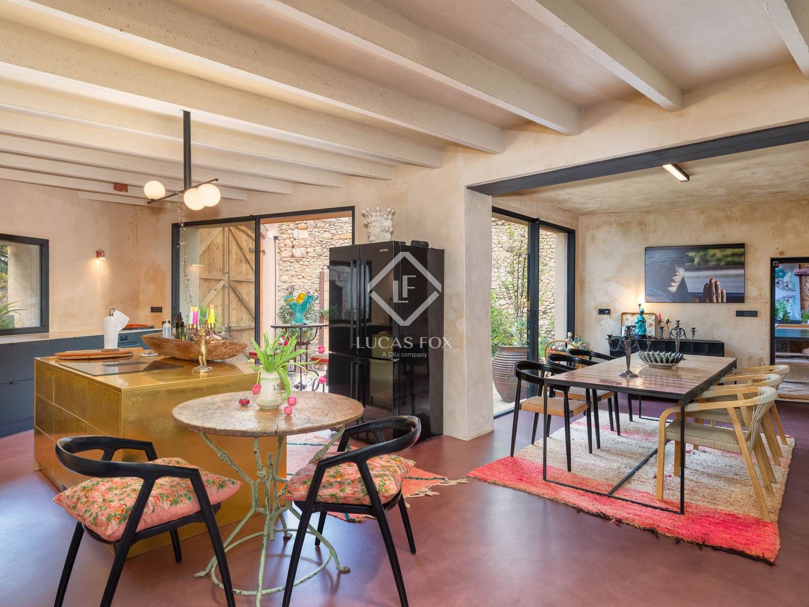 Dining room of House or chalet for sale in Figueres  with Air Conditioner, Heating and Parquet flooring