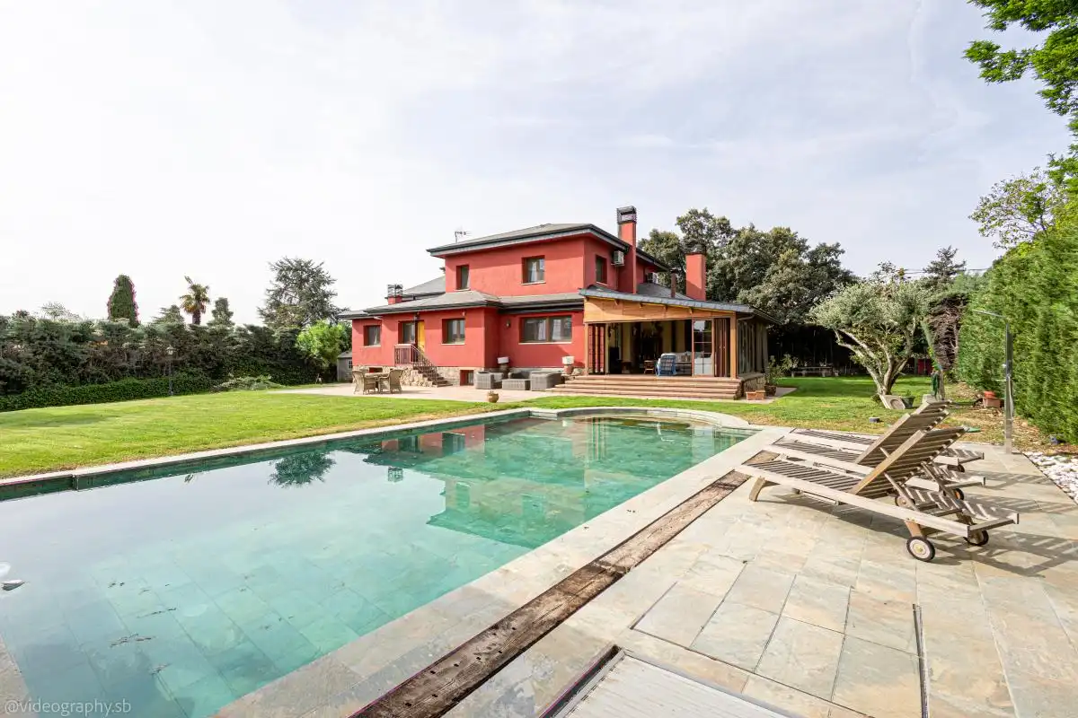 Jardín de Casa o chalet en venta en Villanueva de la Cañada con Aire acondicionado, Calefacción y Jardín privado