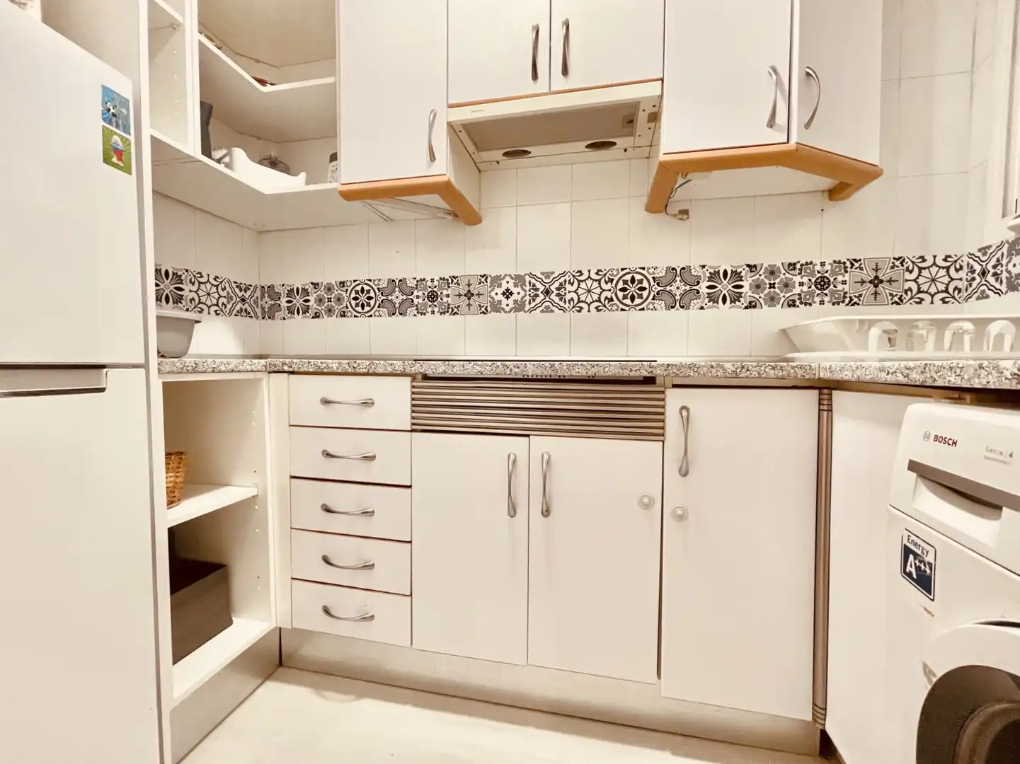 Kitchen of Apartments for rent in Madrid  with Heating, Terrace and Furnished