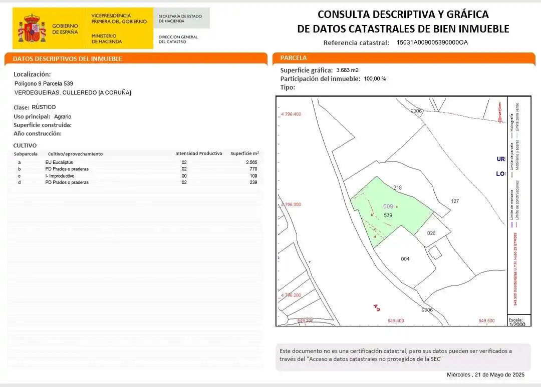 Residencial en venda en Culleredo