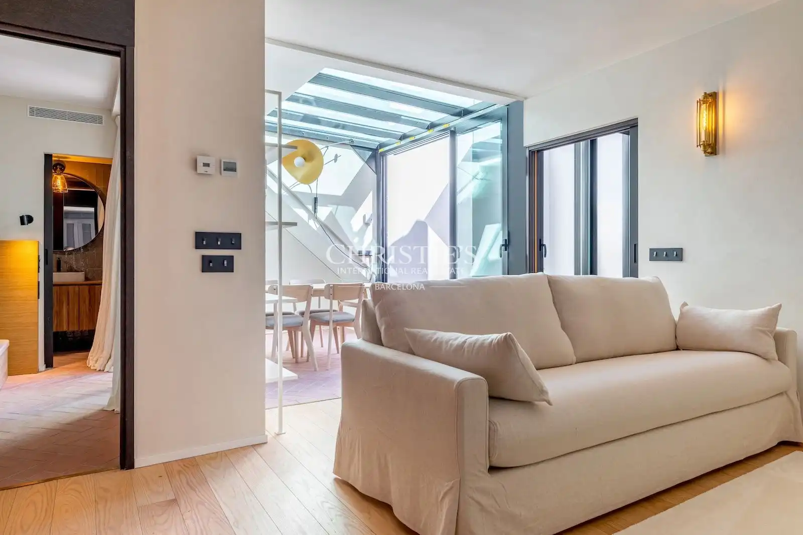 Sala d'estar de Dúplex en venda en Badalona amb Aire condicionat, Calefacció i Terrassa
