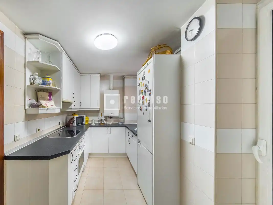 Kitchen of Flat for sale in Madrid  with Heating, Private garden and Parquet flooring