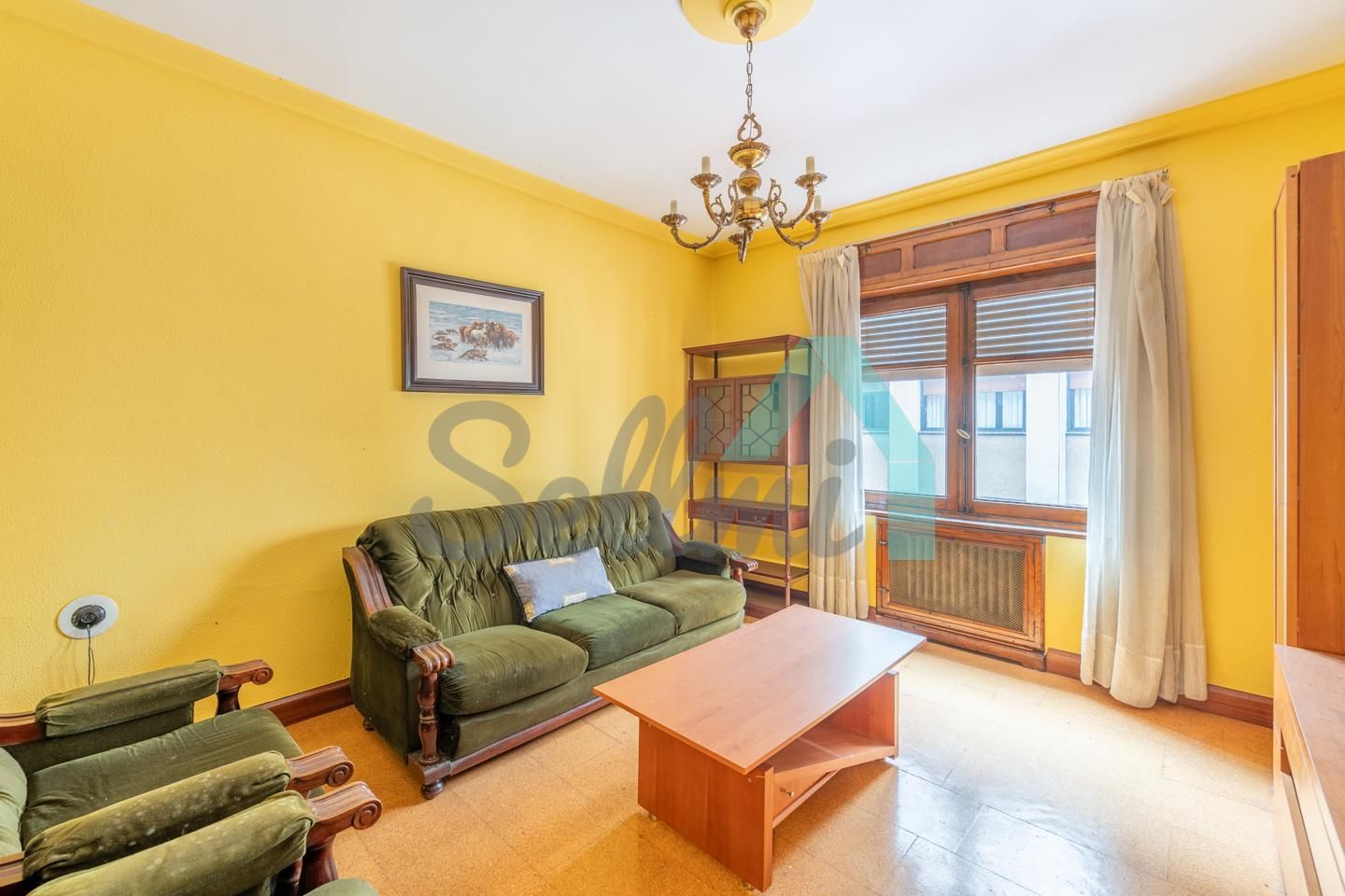 Living room of Flat for sale in Langreo  with Heating, Terrace and Storage room