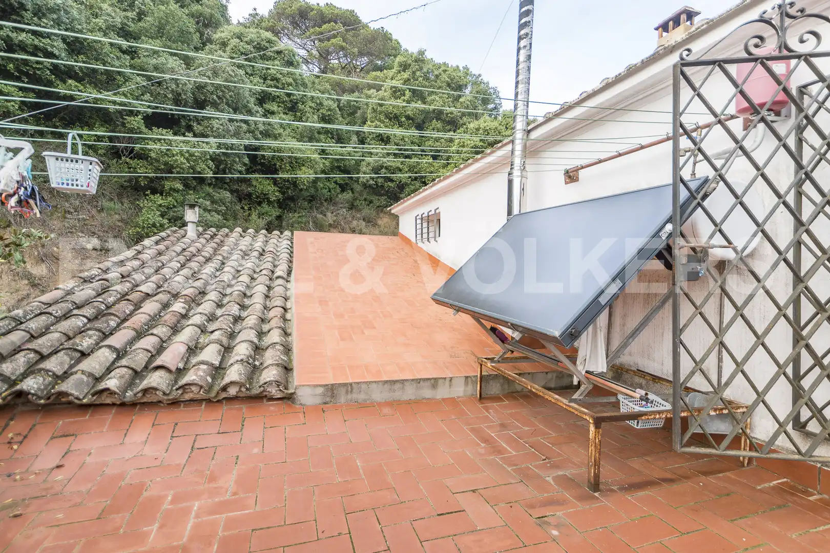 Terraza de Finca rústica en venta en Sant Cebrià de Vallalta con Calefacción, Jardín privado y Terraza
