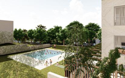 Swimming pool of Flat for sale in Mondariz-Balneario