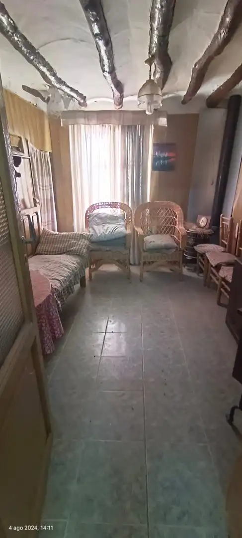 Sala d'estar de Casa o xalet en venda en Lécera amb Jardí privat, Terrassa i Moblat