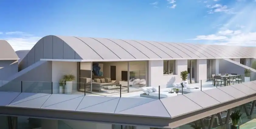 Terrassa de Apartament de lloguer en Marbella amb Aire condicionat, Calefacció i Jardí privat