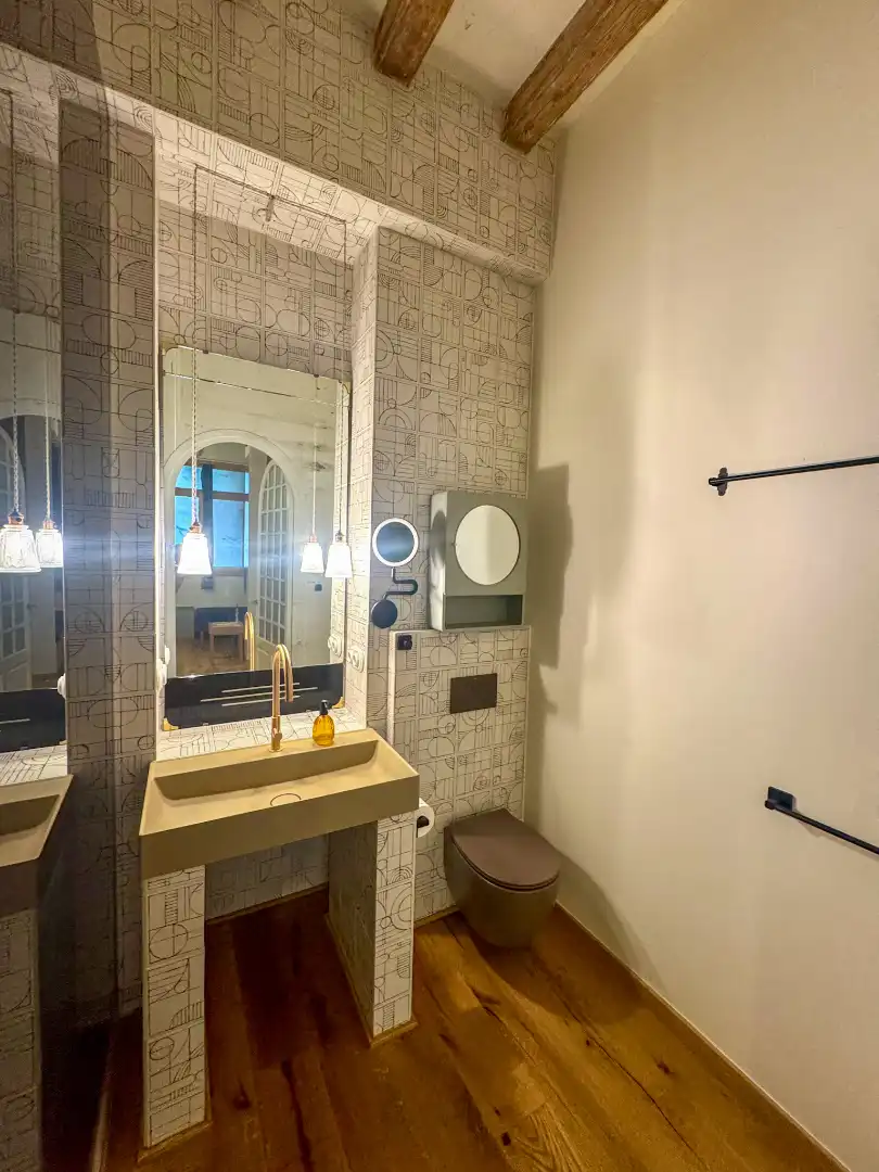 Bathroom of Lofts for sale in Barcelona  with Air Conditioner, Private garden and Parquet flooring