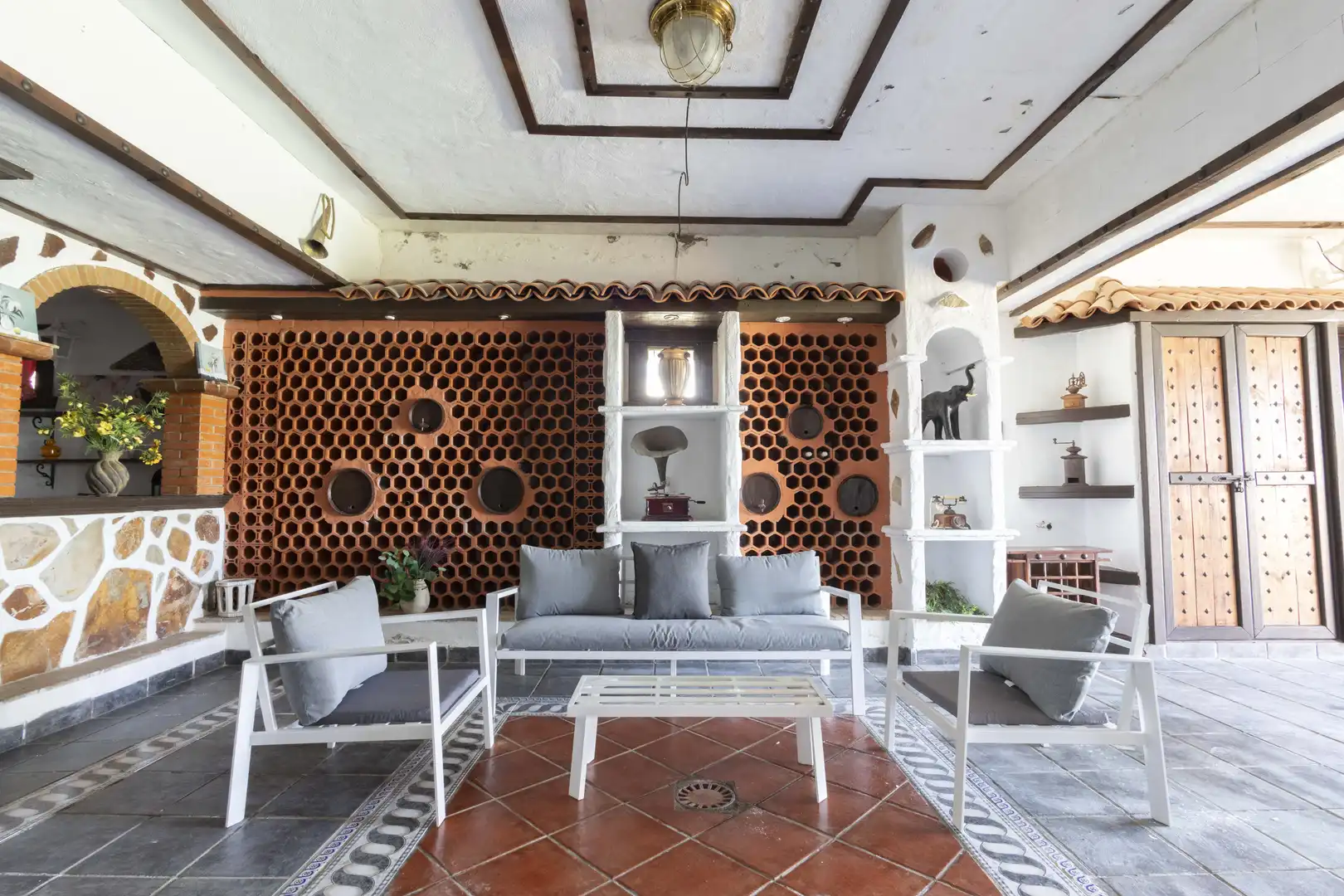 Sala de estar de Finca rústica en venta en San Juan de la Rambla con Terraza