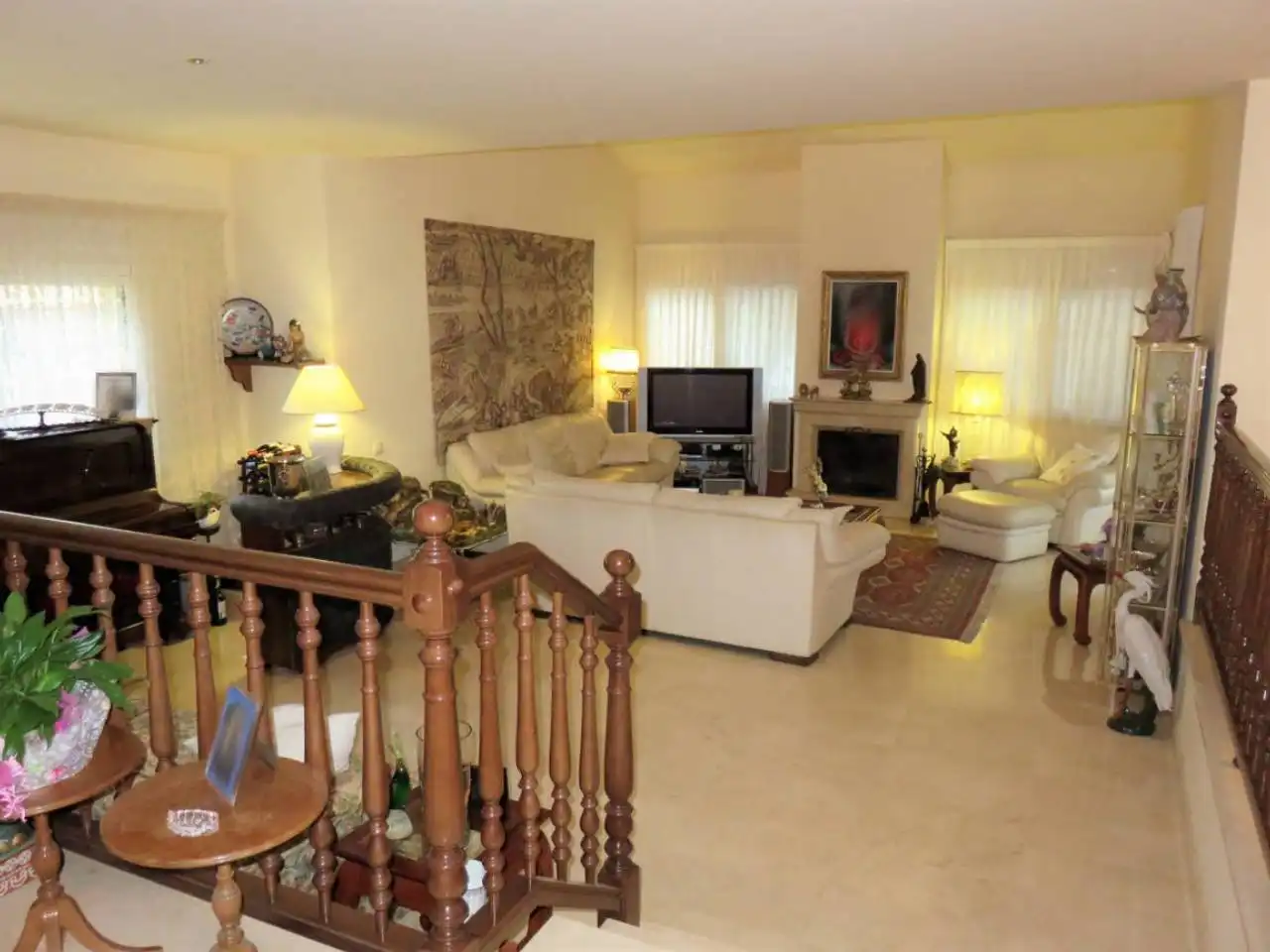 Sala de estar de Casa o chalet en venta en Vallromanes con Calefacción, Jardín privado y Terraza