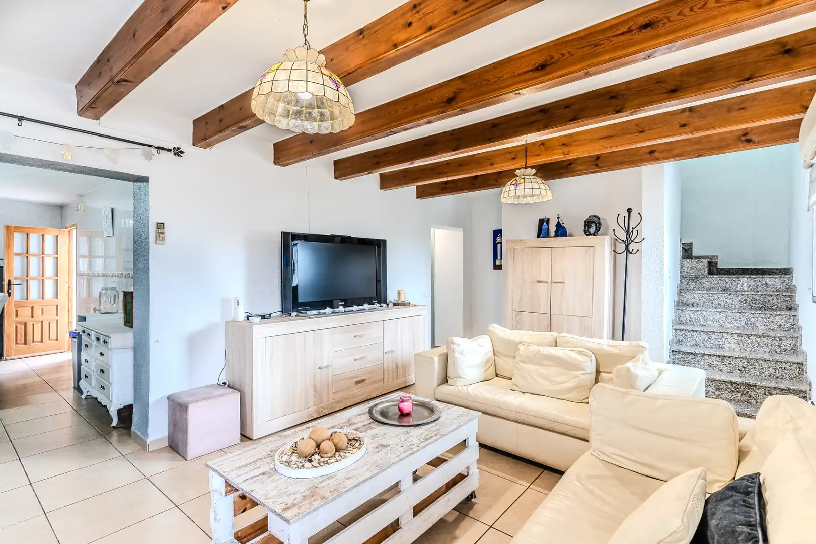 Sala de estar de Casa o chalet en venta en Amposta con Aire acondicionado, Calefacción y Jardín privado