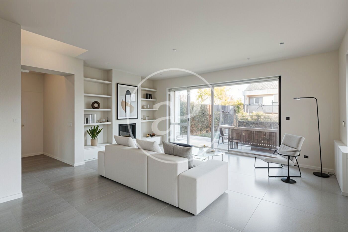 Living room of Single-family semi-detached for sale in Pozuelo de Alarcón  with Air Conditioner, Heating and Private garden