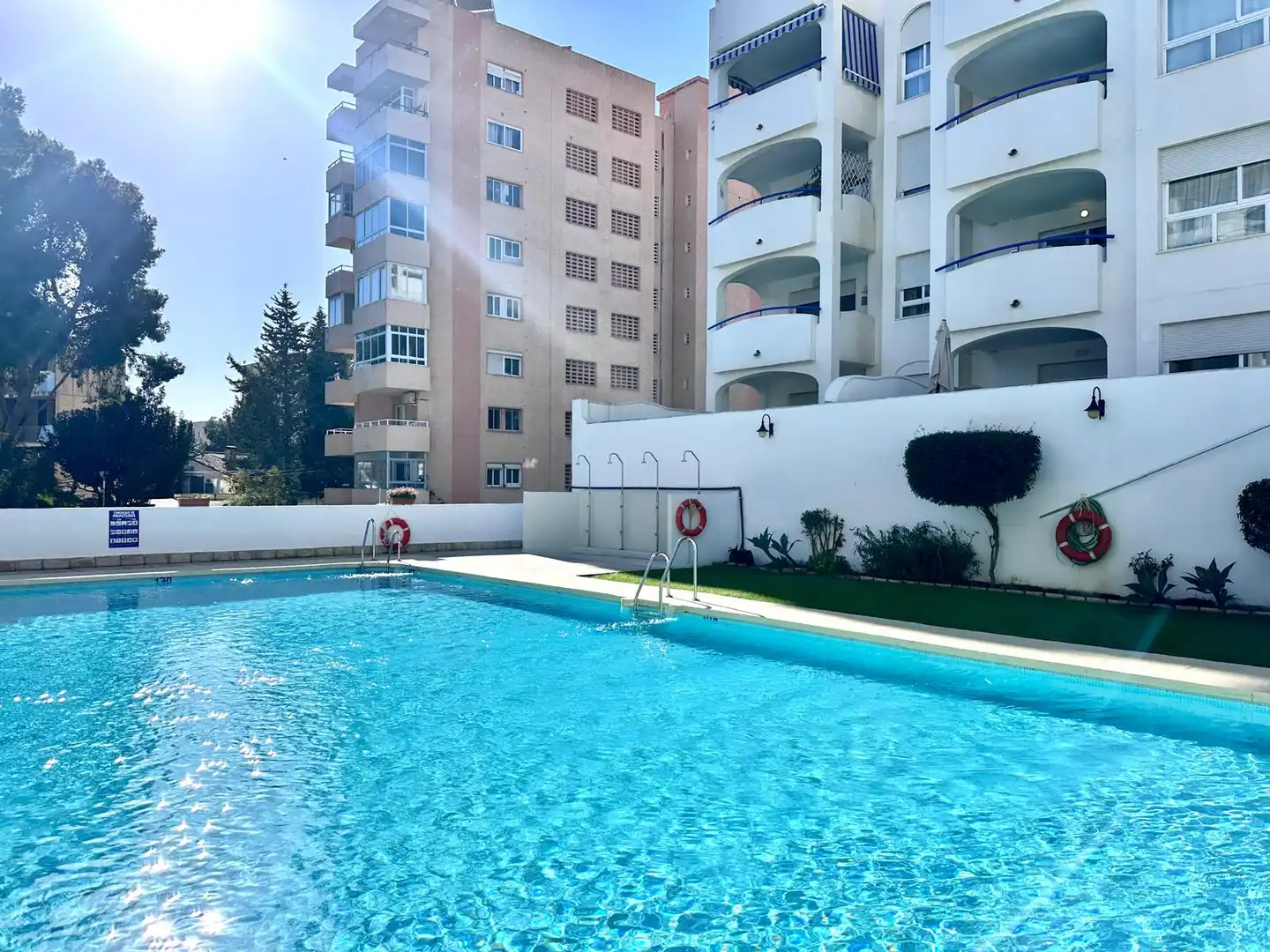 Swimming pool of Flat for sale in Benalmádena  with Air Conditioner, Terrace and Furnished