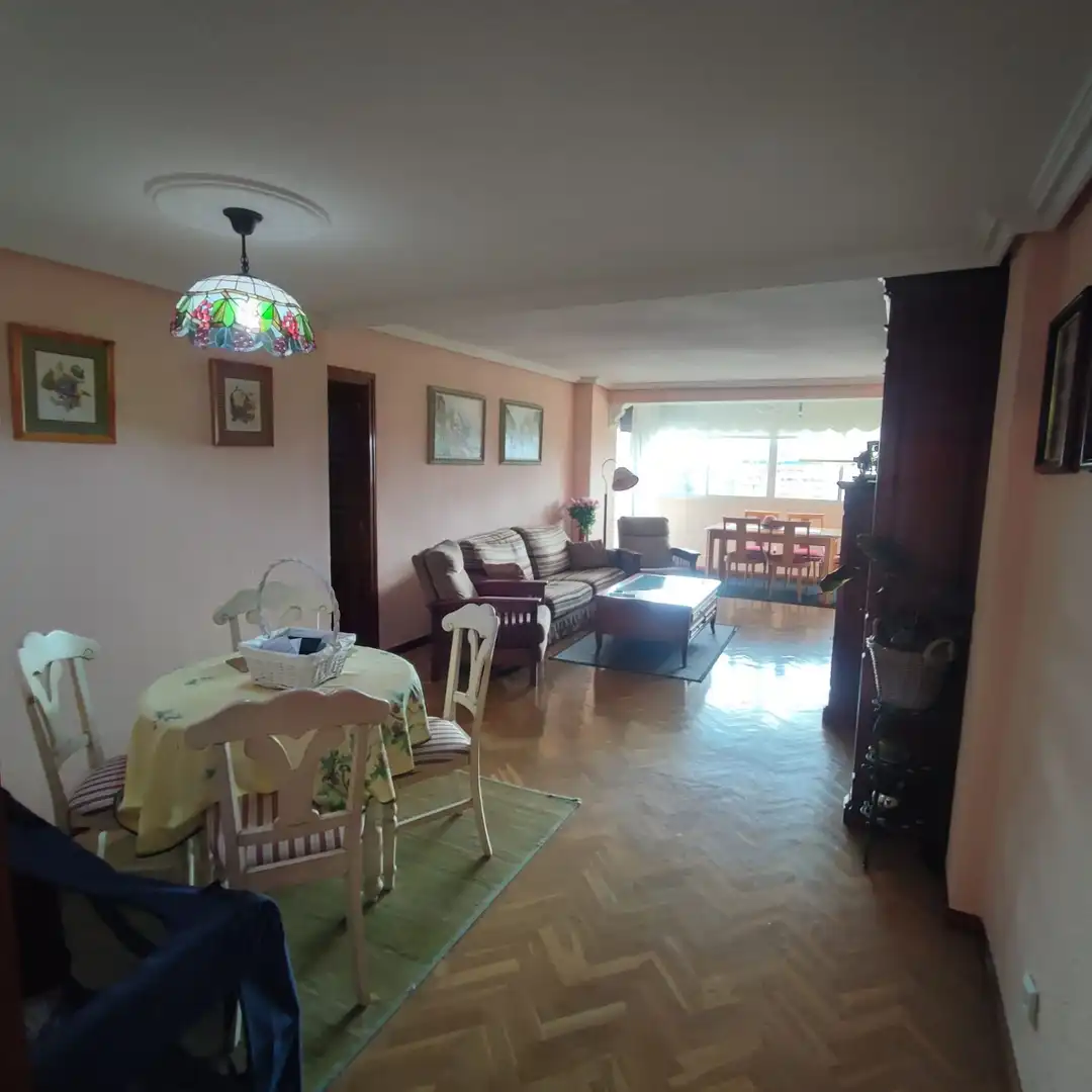 Living room of Flat for sale in Móstoles  with Heating, Terrace and Furnished
