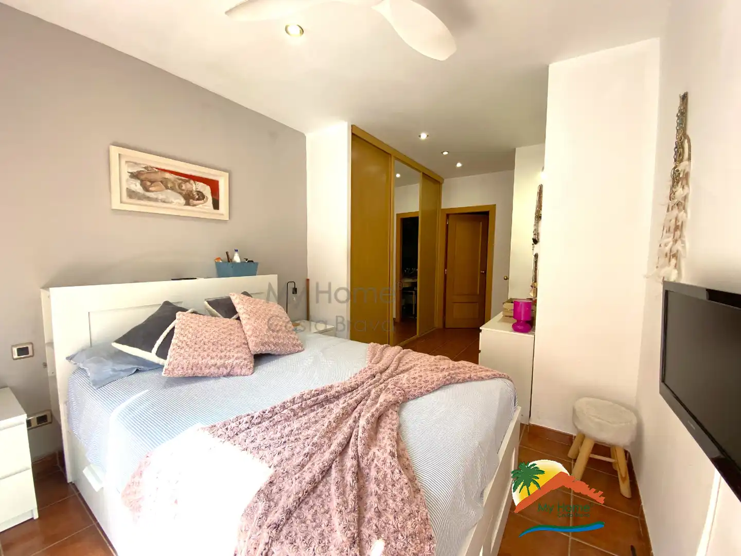 Dormitori de Casa adosada en venda en Blanes amb Aire condicionat, Calefacció i Jardí privat