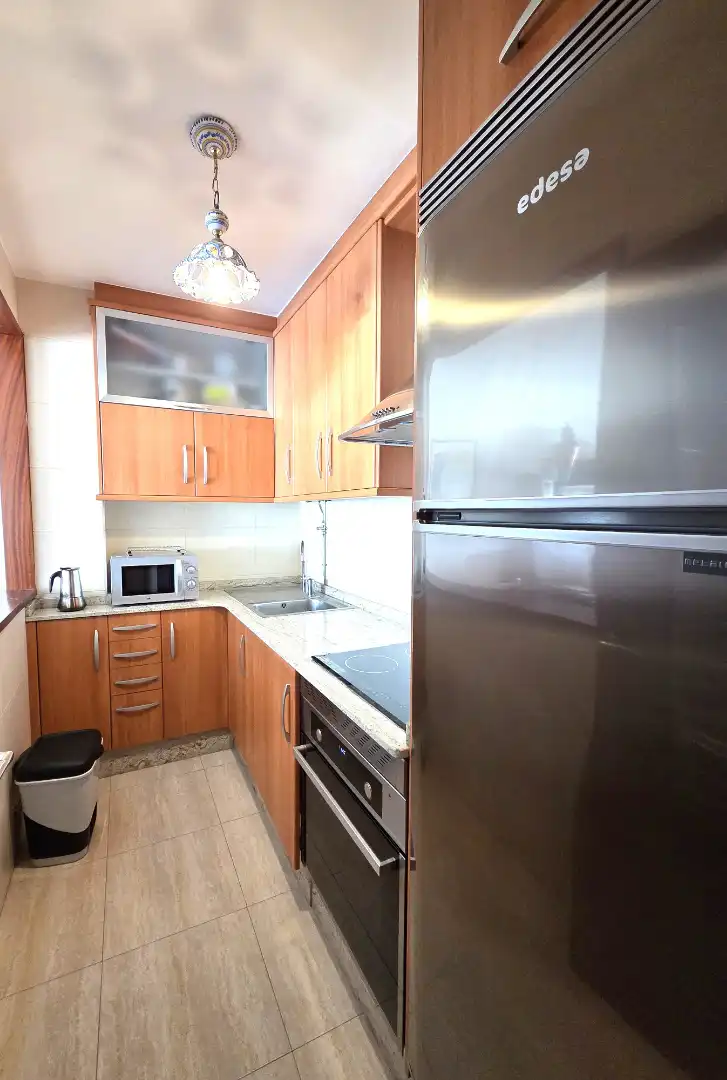 Küche von Wohnungen zur Miete in Sanxenxo mit Terrasse, Möbliert und Ofen