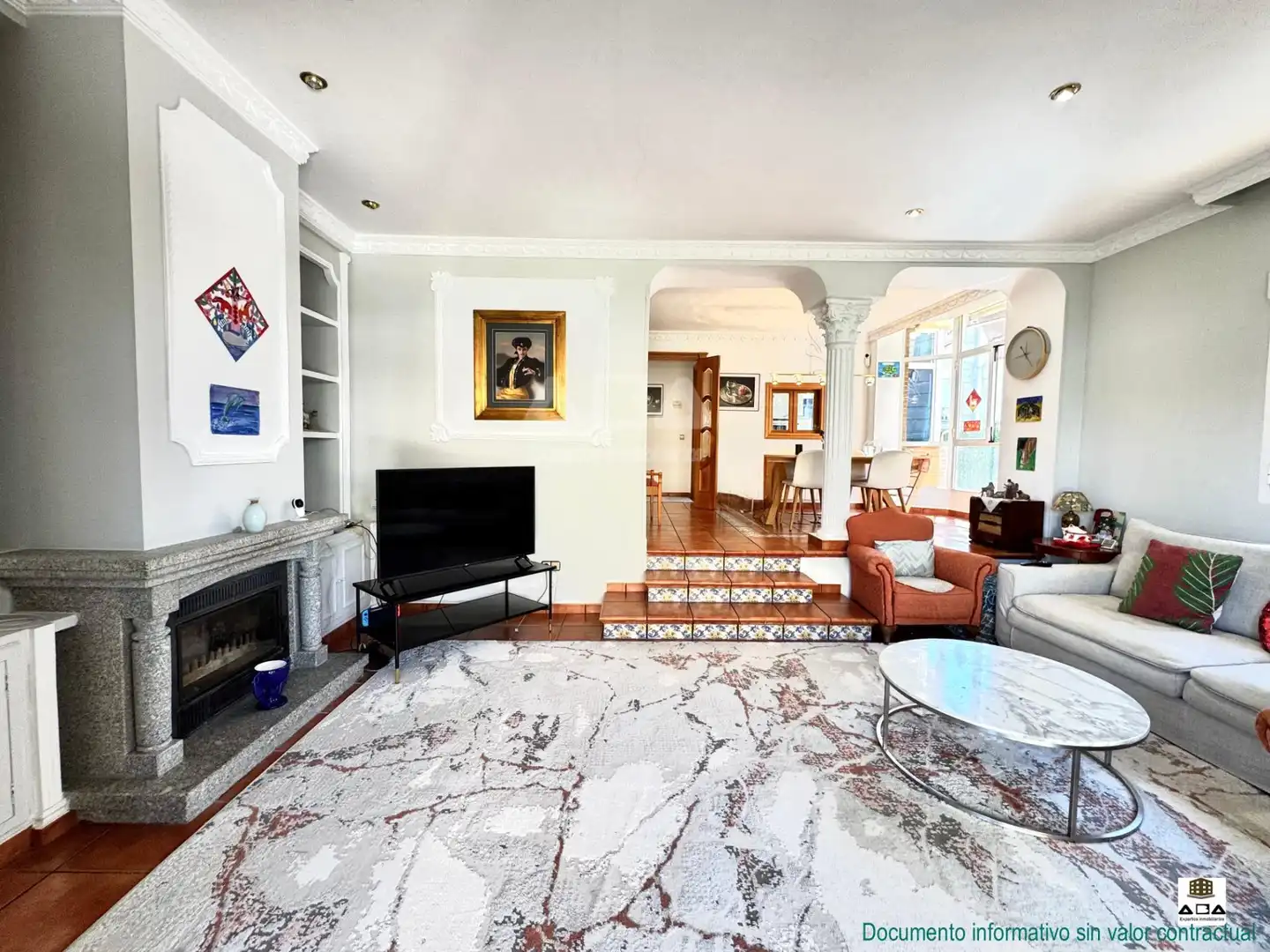 Living room of Houses for sale in Villanueva de la Cañada  with Air Conditioner, Heating and Private garden