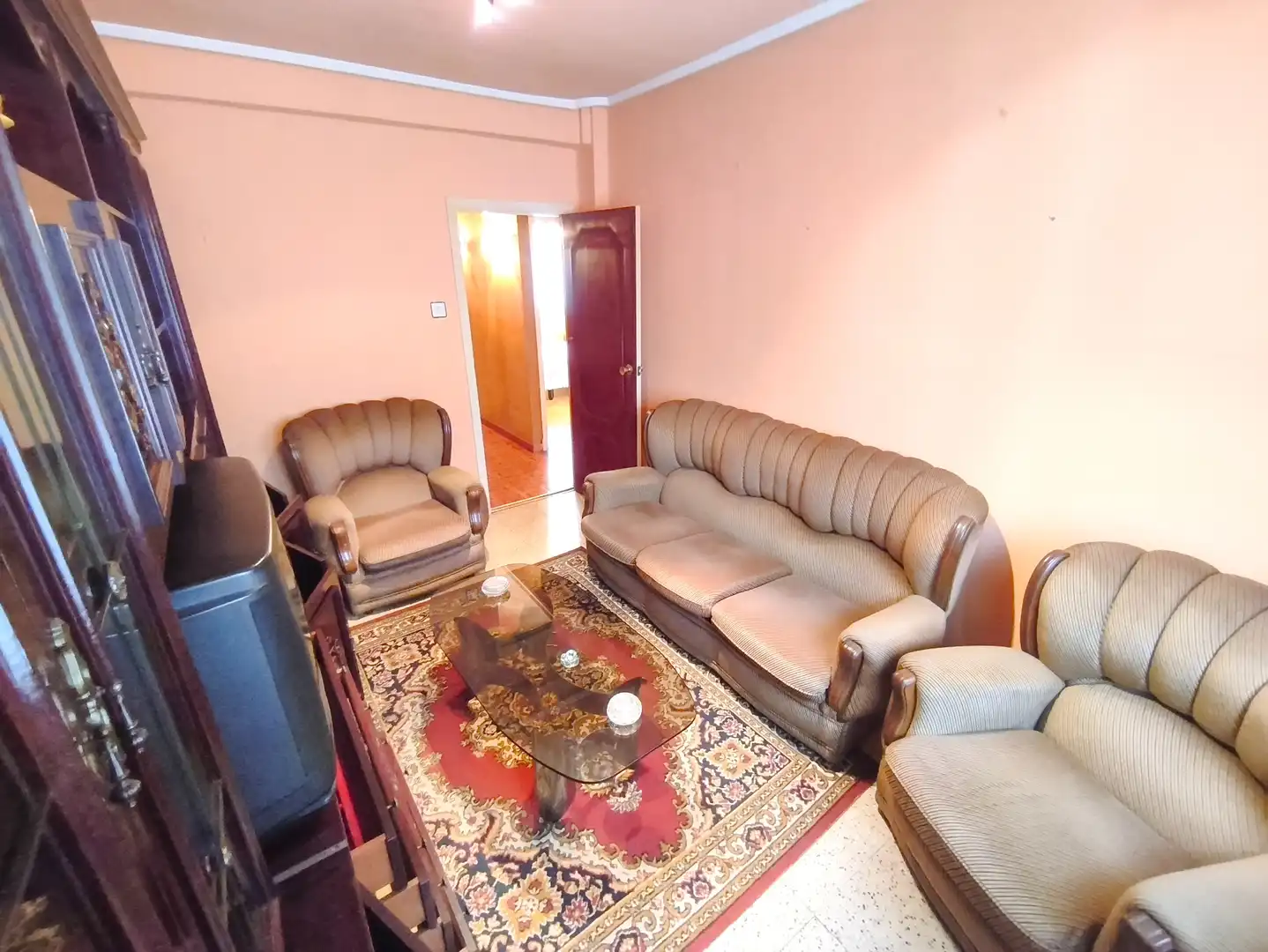 Sala d'estar de Pis en venda en Avilés amb Calefacció, Moblat i Forn