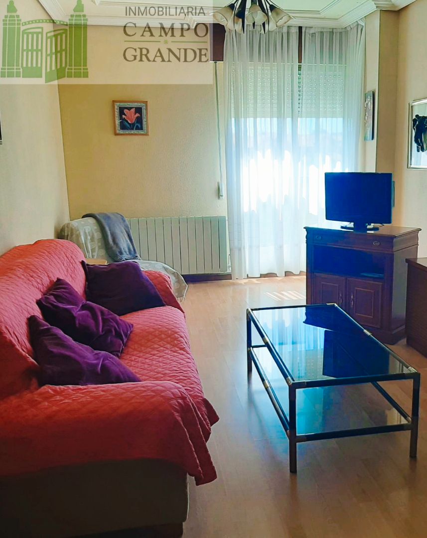 Living room of Flat for sale in Grijota  with Heating, Terrace and Furnished
